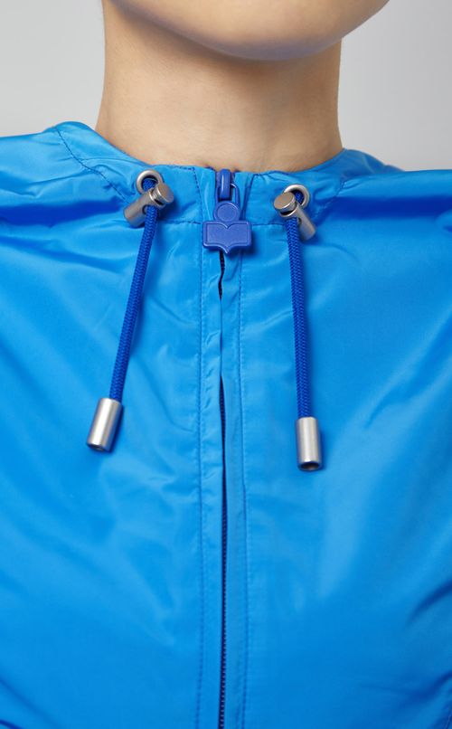 フード付バイカラープルオーバー