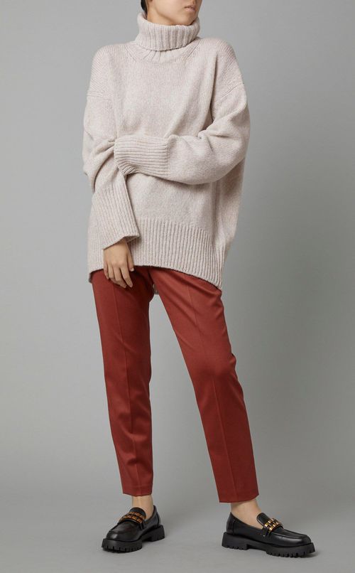 ファインウールタートルネックニットプルオーバー