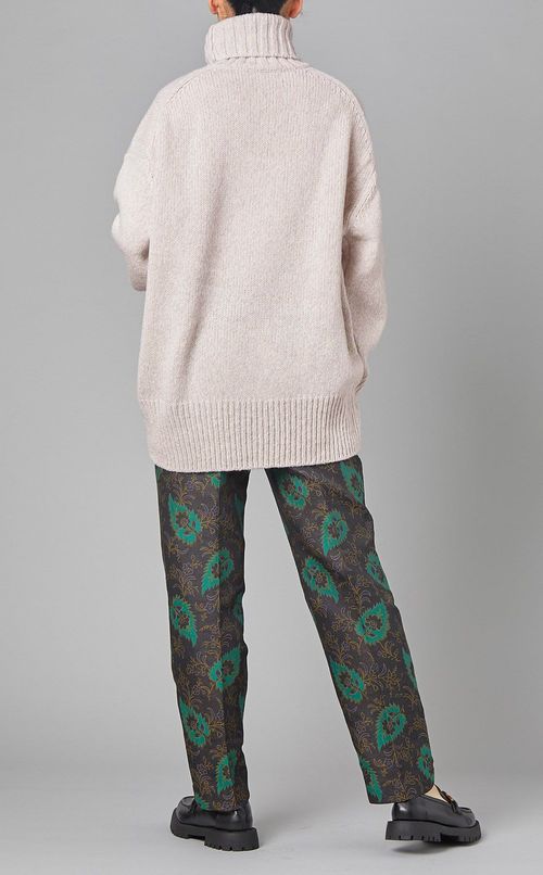 ファインウールタートルネックニットプルオーバー