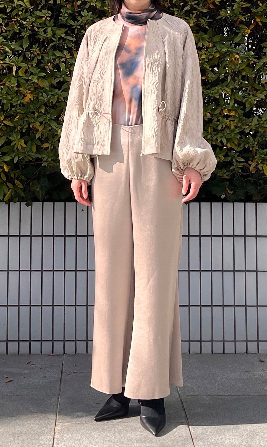 FRAY I.D ボリュームスリーブドローストリングブルゾン FRAY I.D｜ボリュームスリーブドローストリングブルゾン