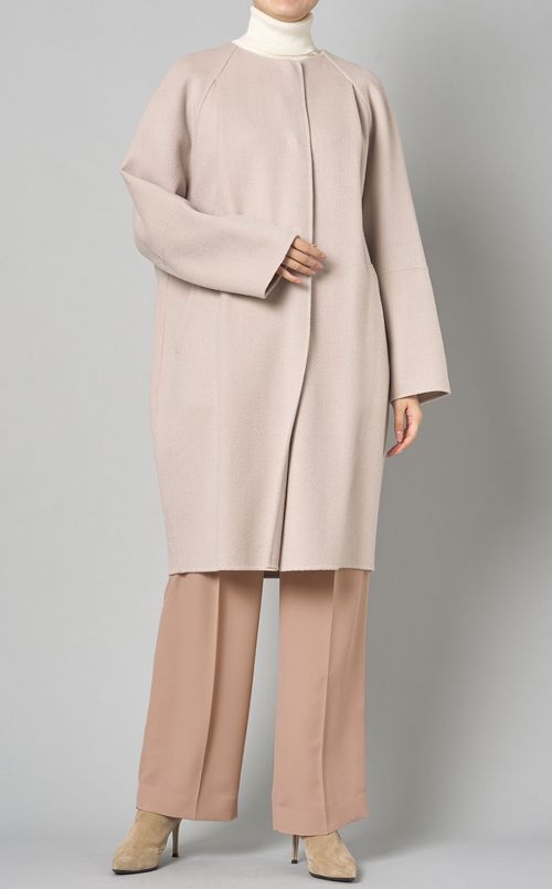 ジョーゼットタックストレートパンツ