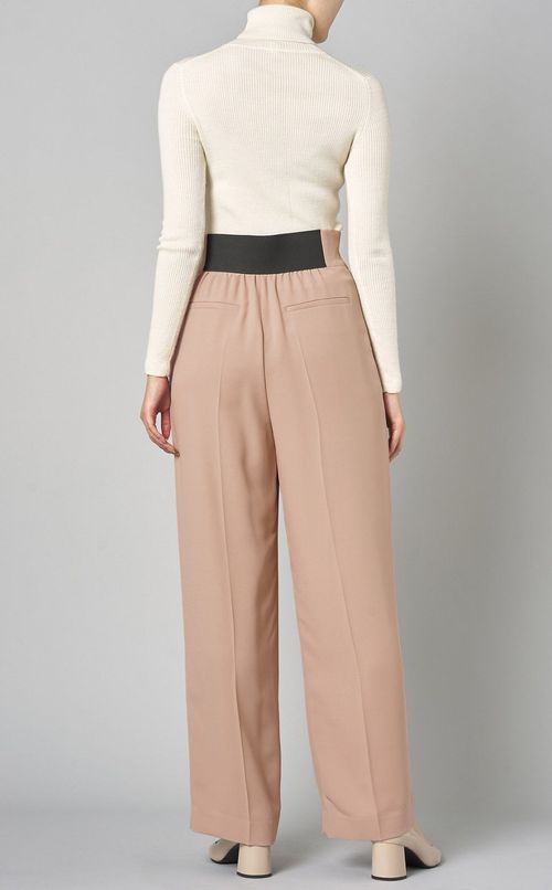 ジョーゼットタックストレートパンツ