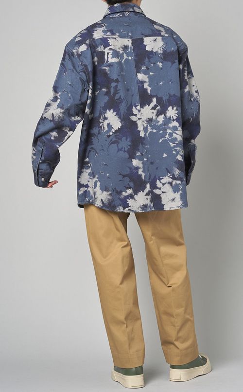 ストーンカメオプリントオーバーシャツ