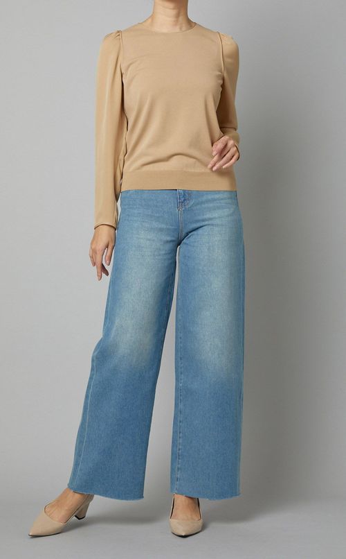 ハイライズワイドデニムパンツ