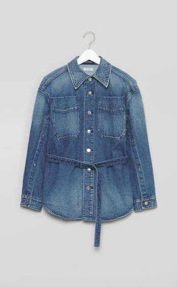 オープンスリーブデニムジャケット