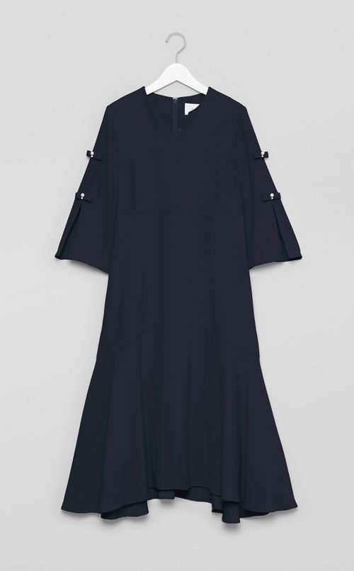 パールリボンスリーブワンピース