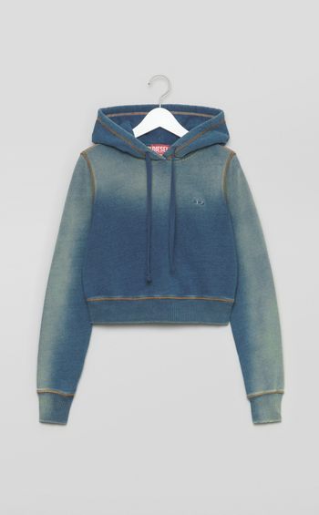 グラデーションフーディスリムスウェット