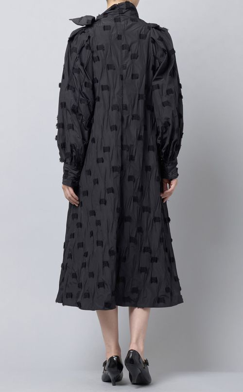 ジャガードボリュームスリーブワンピース