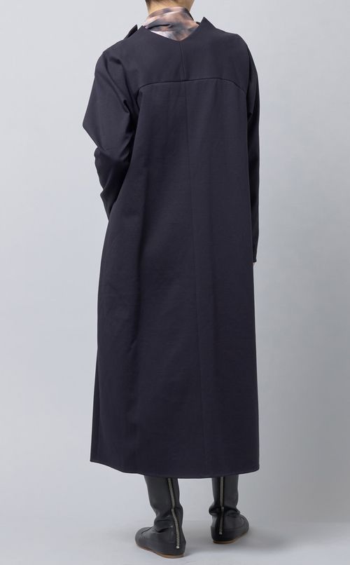 Vネックカットソーワンピース