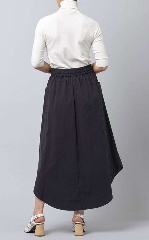 アシンメトリーヘムラインイージースカート
