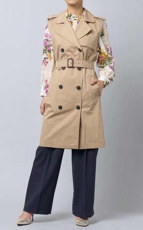 ノースリーブトレンチコート