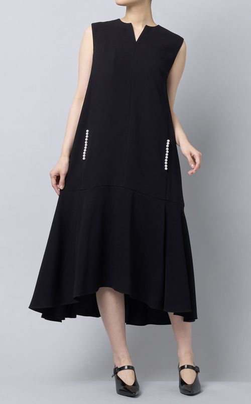 パール付フリルワンピース