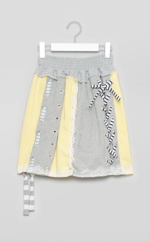 【roop】スウェットレースアップスカート