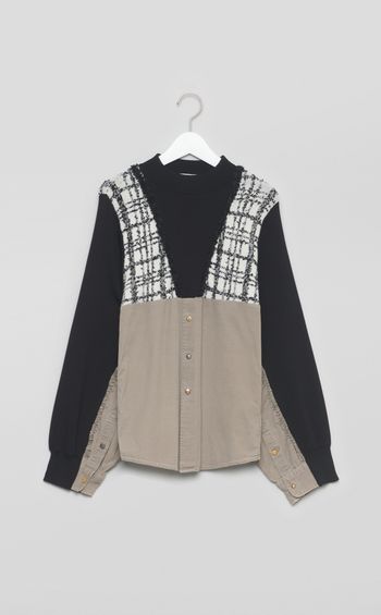 【roop】レフトオーバードッキングトップス