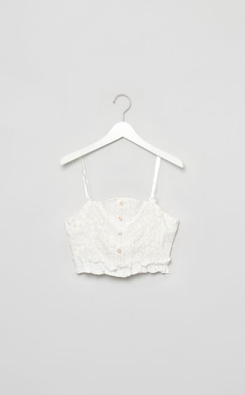 【roop】白花柄ブラウス