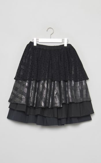 【roop】ギャザー4段スカート