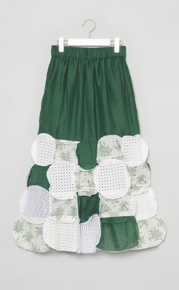 【roop】サークルパッチワークマーメイドスカート