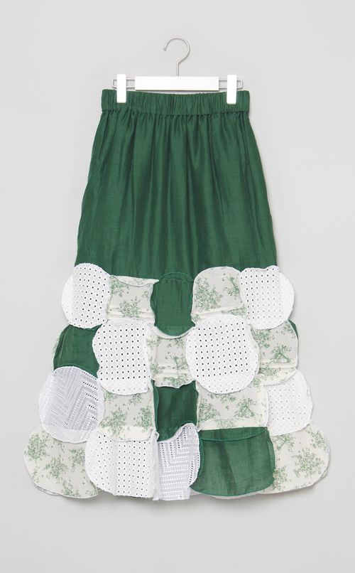 【roop】サークルパッチワークマーメイドスカート