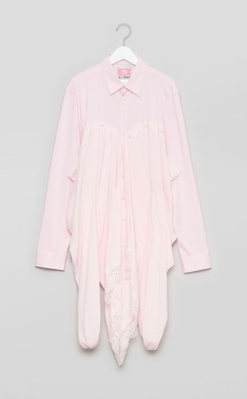 【roop】ピンクドッキングシャツ