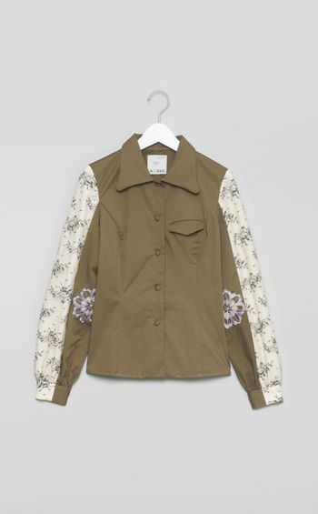 【roop】レーススリーブブラウス