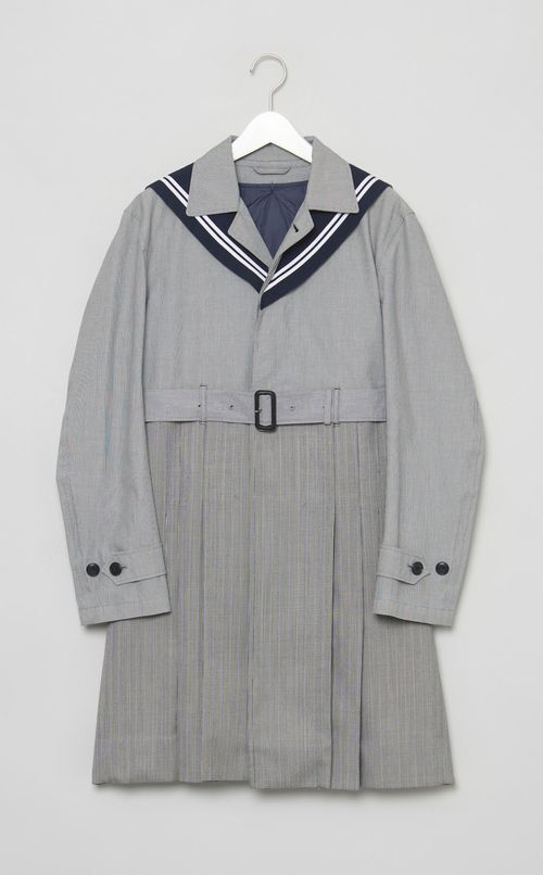 【roop】セーラーカラーコート