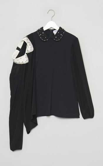 【roop】ドッキングビジューブラウス