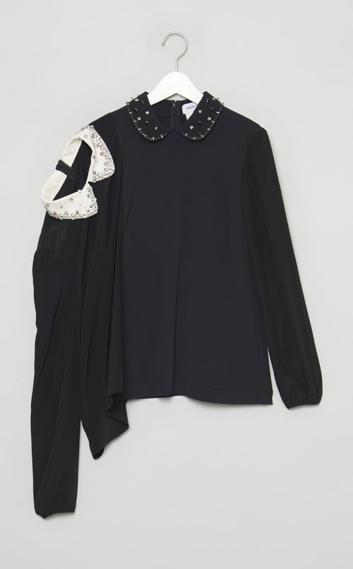 【roop】ドッキングビジューブラウス