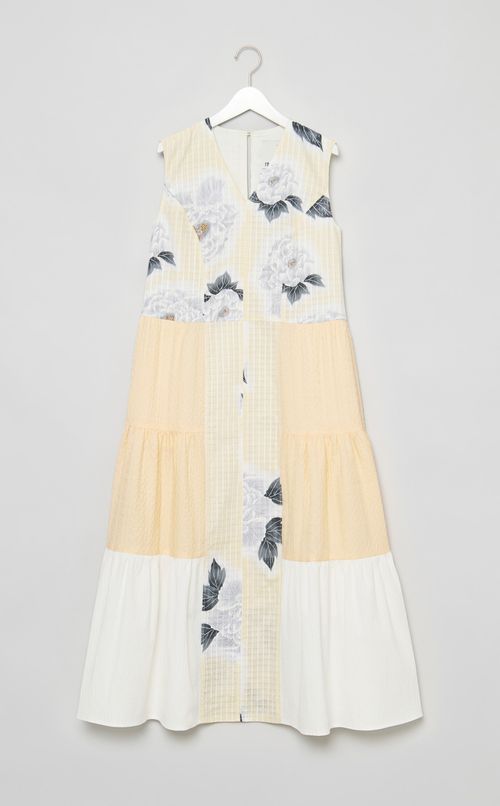 【roop】Floral KIMONO MIX Gather DressⅠ