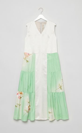 【roop】Floral KIMONO MIX Gather DressⅡ