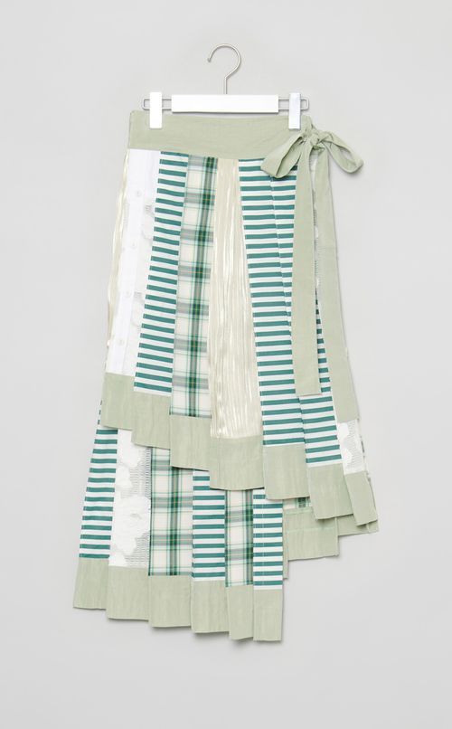 【roop】巻きプリーツスカート