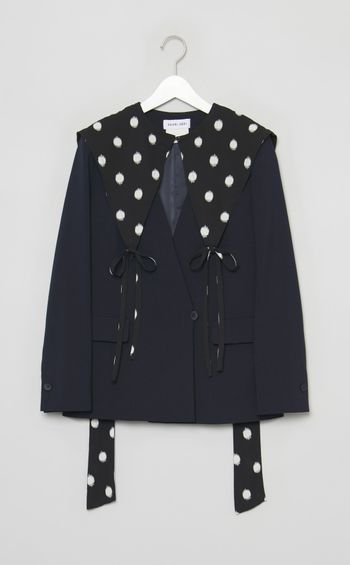 【roop】つけ襟風リボンジャケット