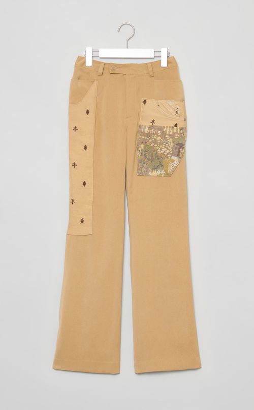 【roop】ジャガードミックスパンツ