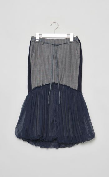 【roop】スーツジャケットニットドッキングスカート