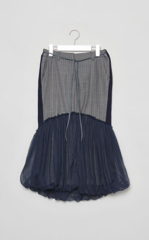 【roop】スーツジャケットニットドッキングスカート