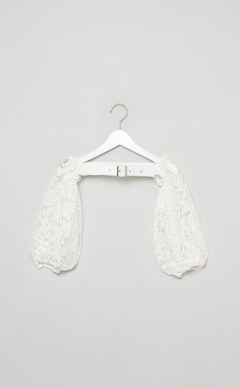 【roop】レースアタッチメントスリーブトップス