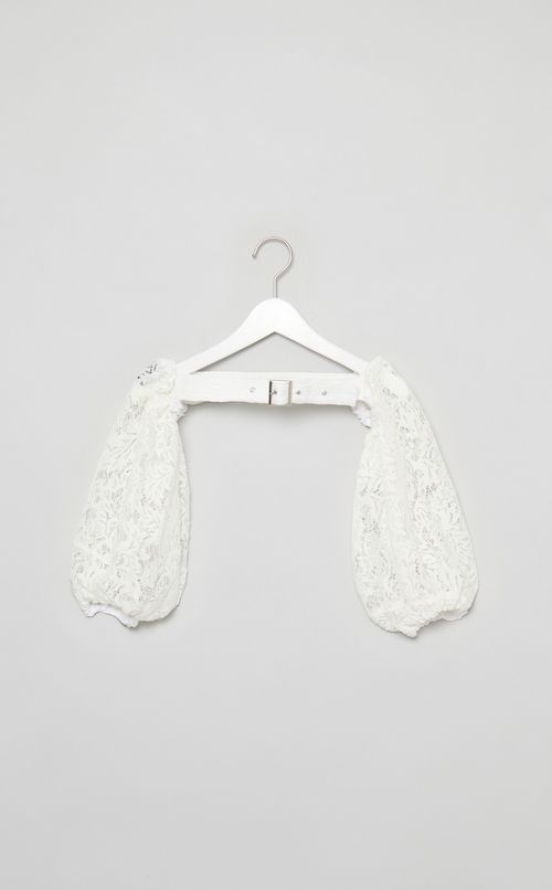 【roop】レースアタッチメントスリーブトップス