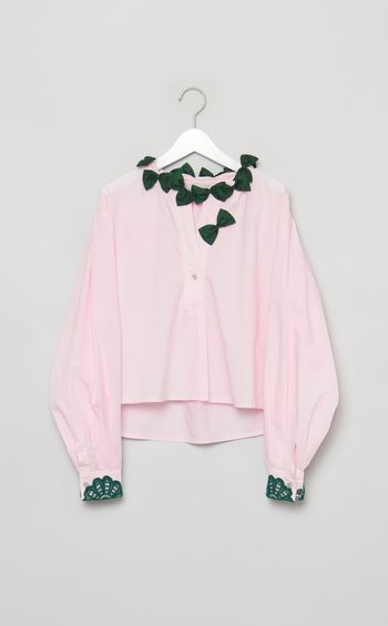 【roop】リボン付きブラウス