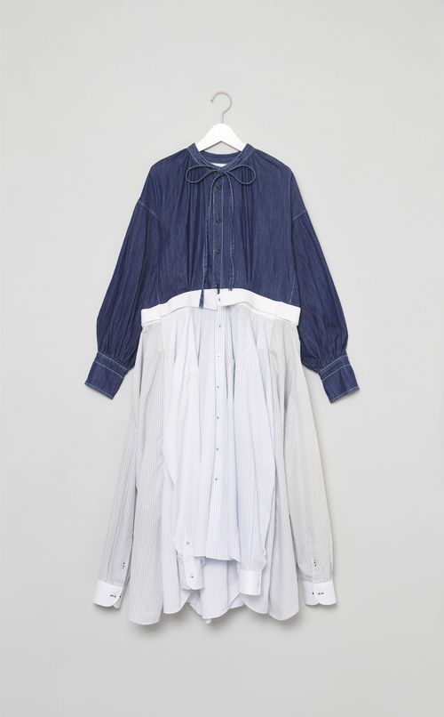 【roop】シャツドッキングワンピース