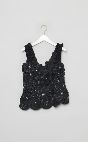【roop】スパンコールキャミソールビスチェ