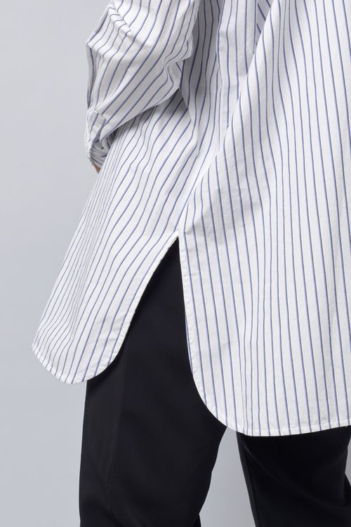 コットンストライプビッグシャツ