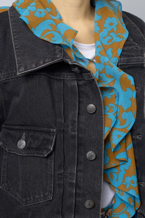 バックプリントデニムジャケット