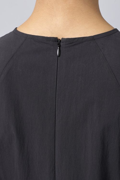 コットン混ティアードワンピース