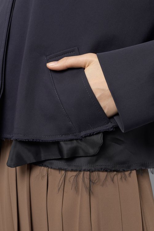 ショートカットオフトレンチジャケット