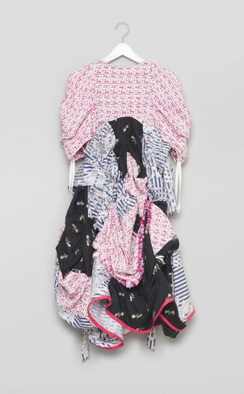 【roop】パッチワークバルーンワンピース