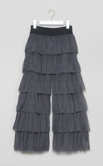 【roop】グリッタージャージーティアードパンツ