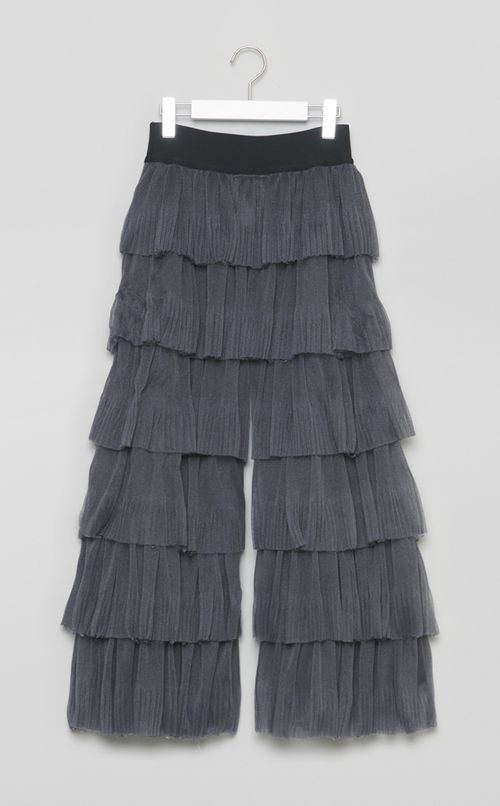 【roop】グリッタージャージーティアードパンツ