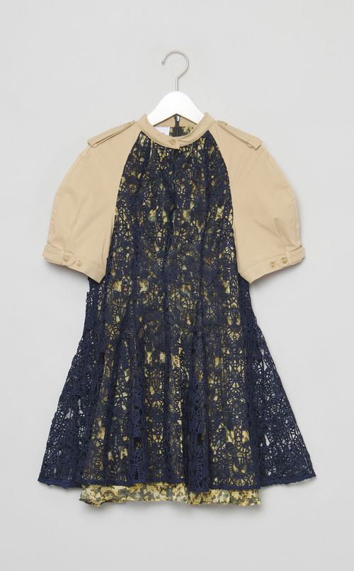 【roop】ハイアーレーストレンチショルダーワンピース