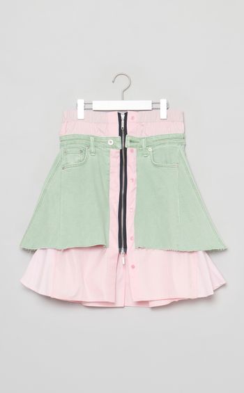 【roop】ロウアーシャツデニムスカート