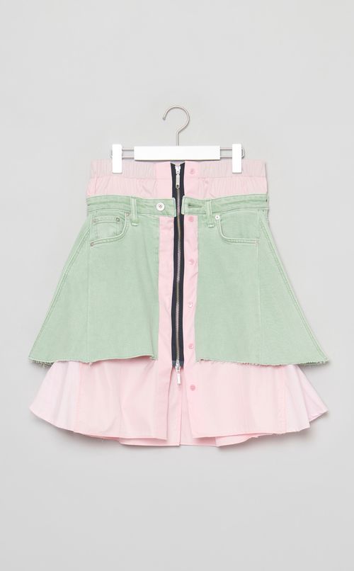 【roop】ロウアーシャツデニムスカート