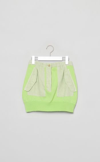 【roop】ロウアーニットカーゴスカート